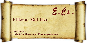 Eitner Csilla névjegykártya